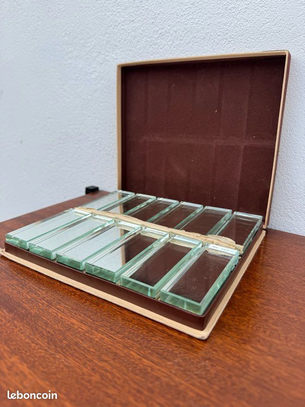 12 repose couteaux vintage plexiglass chien teckel