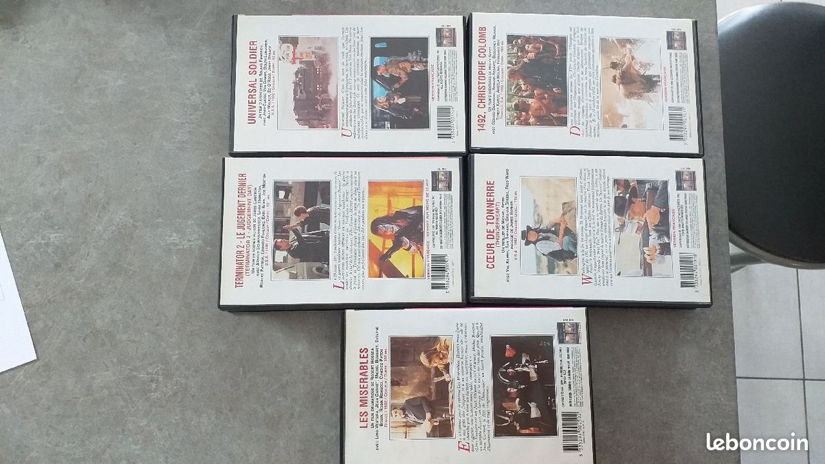 Cassettes vidéo VHS lot de 5 films (les 100 ans du cinéma) (image 3)