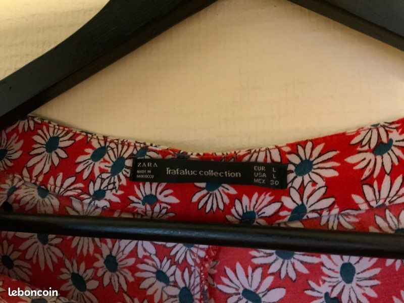 Short Femme Zara à Fleurs Multicolore - Taille UK 10, Coton élastique, Parfait Pour L'été