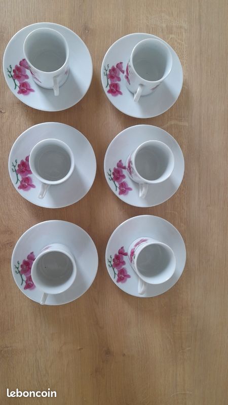 6 tasses orchidées (image 4)