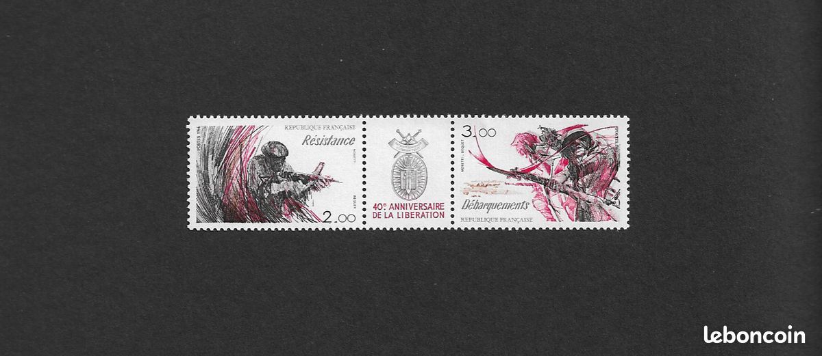 FDC LNF - 40e anniv Libération - 8/5/1984 Paris