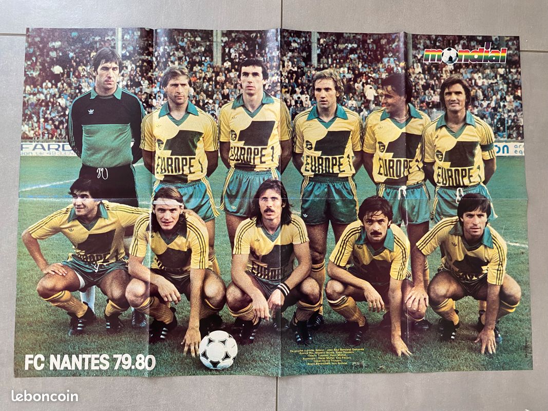 Poste/Page Affiche Équipe RC LENS Saison 1979/80 - Original - France