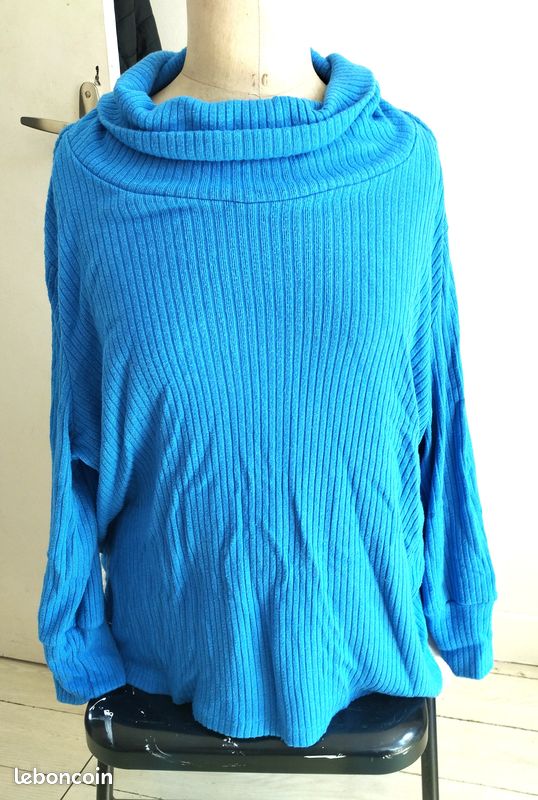 Pull femme bleu An ii vito 5XL 52 B2 (image 5)