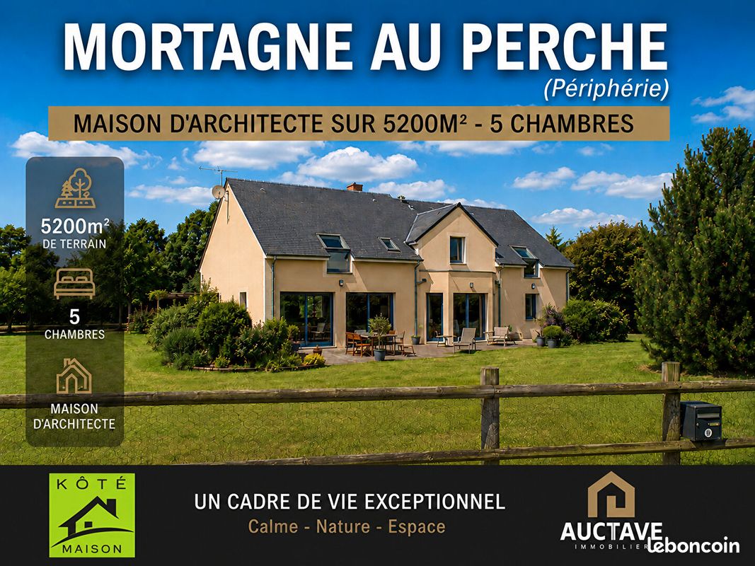 Maison 8 pièces 204 m² · à Mortagne-au-Perche · 204 m² · 392 654 €