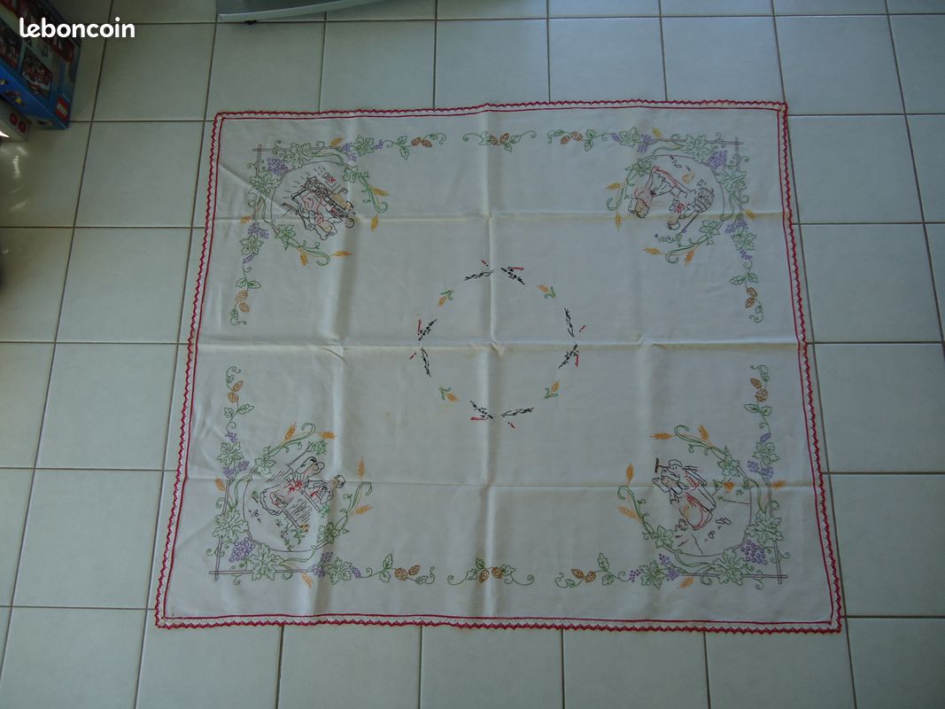 Nappe broderie coton alsaciens alsaciennes (image 1)