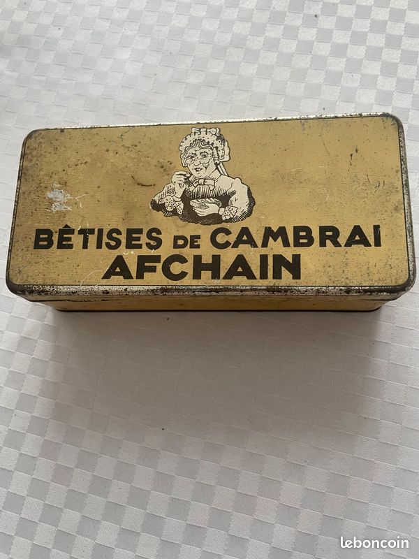 Ancienne boîte en métal Bêtises de Cambrai (image 1)