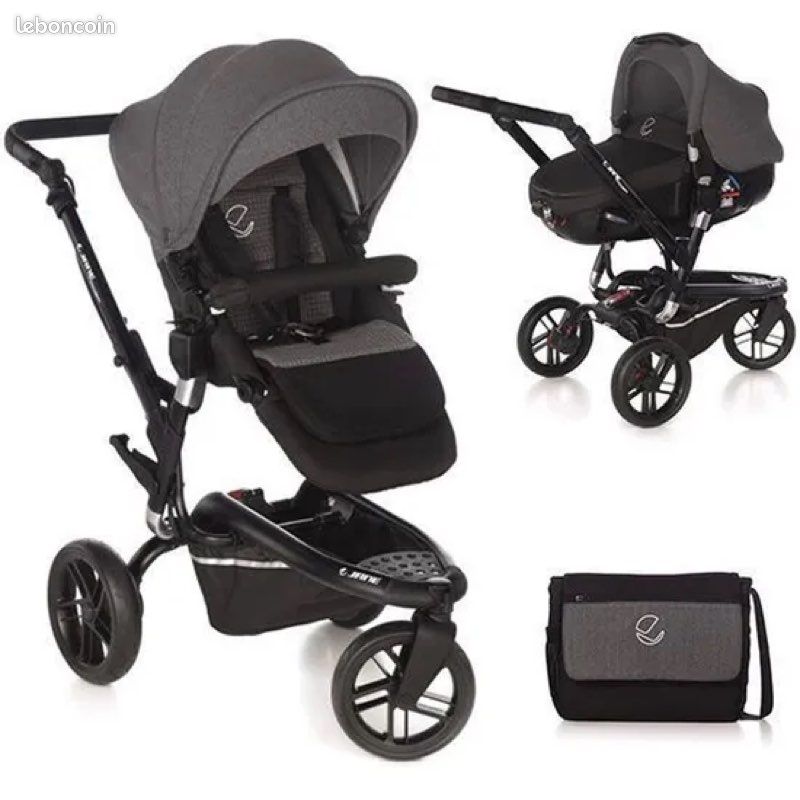 Poussette combiné Jane Trider Matrix Jet Black (image 4)