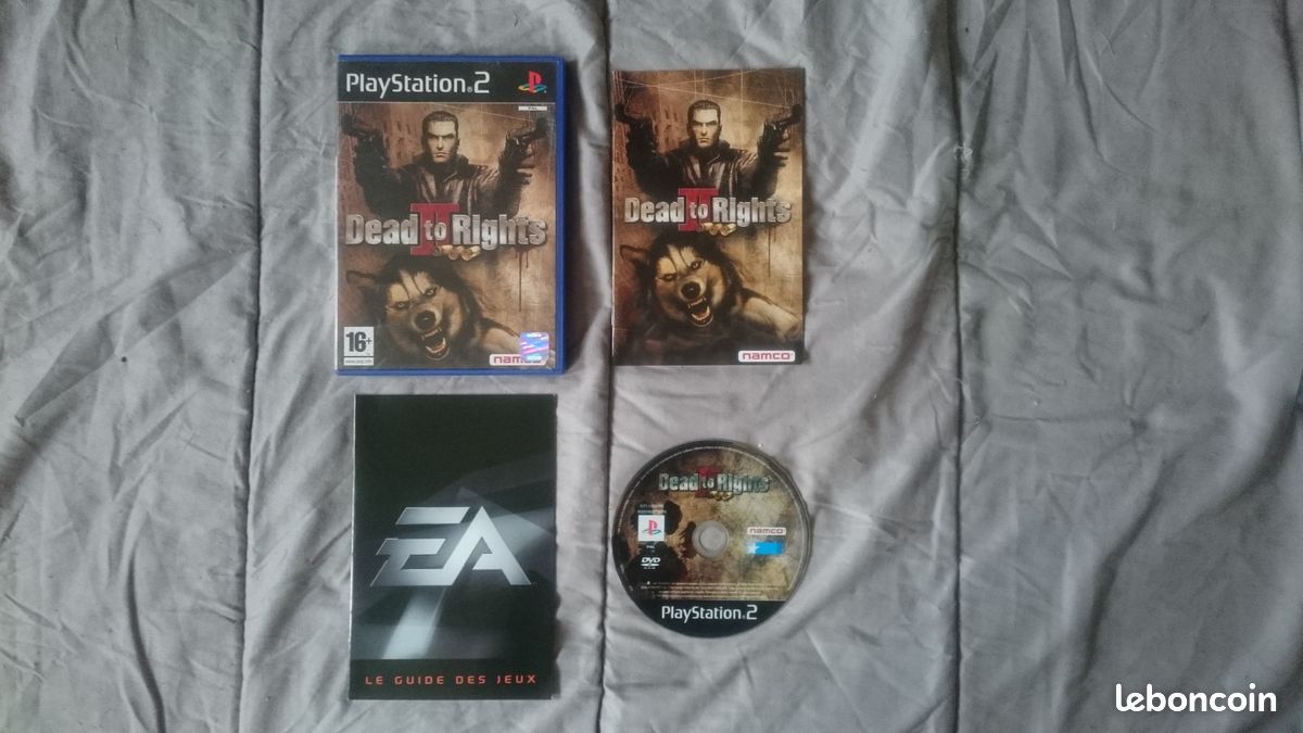 Jeu Dead To Rights Sur PS2 – Complet (boîtier, Livret, Disque) – Bon état