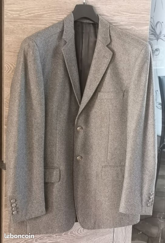 Belle veste grise neuve laine/cachemire HEINE 52 (image 1)