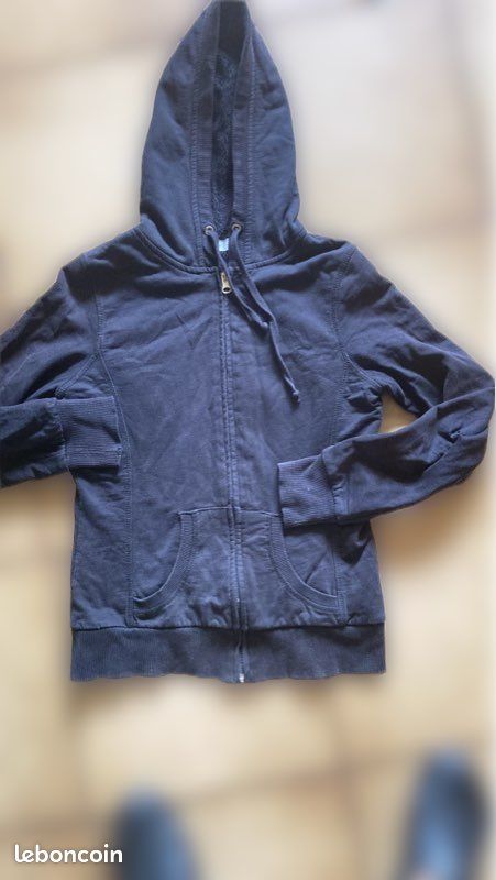 Sweat à Capuche Old Navy Enfant Bleu Marine - Taille XL (14 Ans) - Occasion Très Bon état