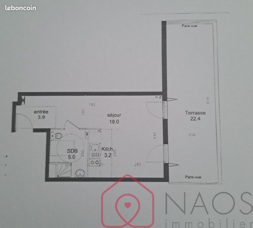 Appartement 1 pièce 30 m² · à Saint-Ouen-sur-Seine · 30 m² · 136 000 €