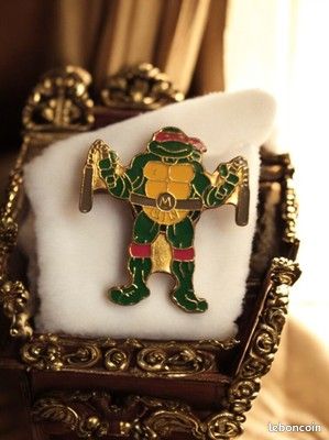Pin's Vintage Tortues Ninja (TMNT) - Années 90 - Accessoire Rétro - Bon état