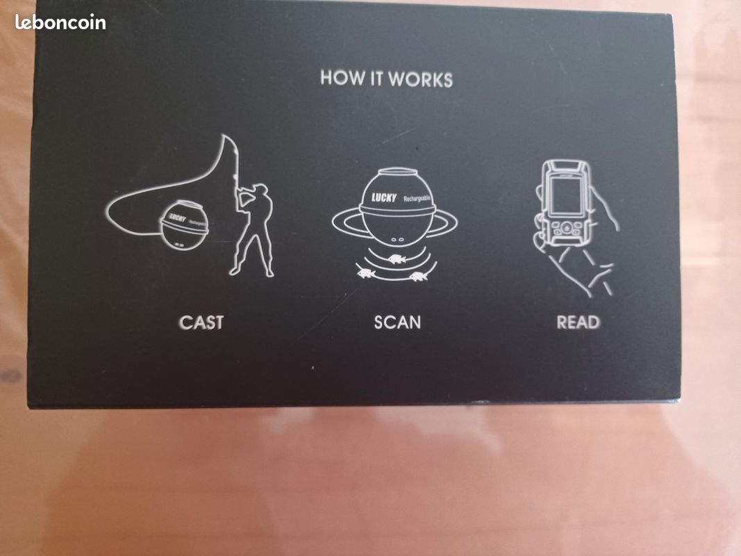LUCKY Détecteur De Poissons Sonar Portable – Sans Fil, étanche, Pour Bateau, Kayak, Pêche Sur Glace Ou En Mer – écran Avec Alarme Et Contour Des Fonds