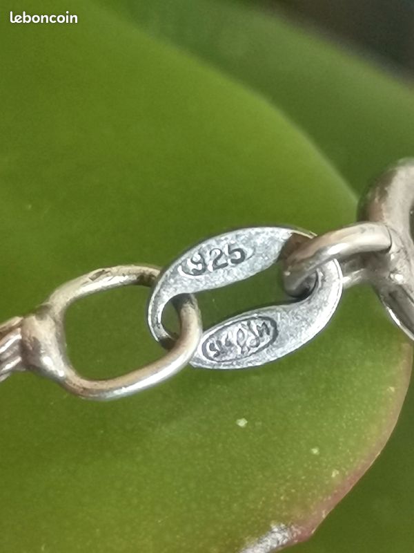 Collier ras de cou en argent 925 pendantif nacre et perle (image 5)