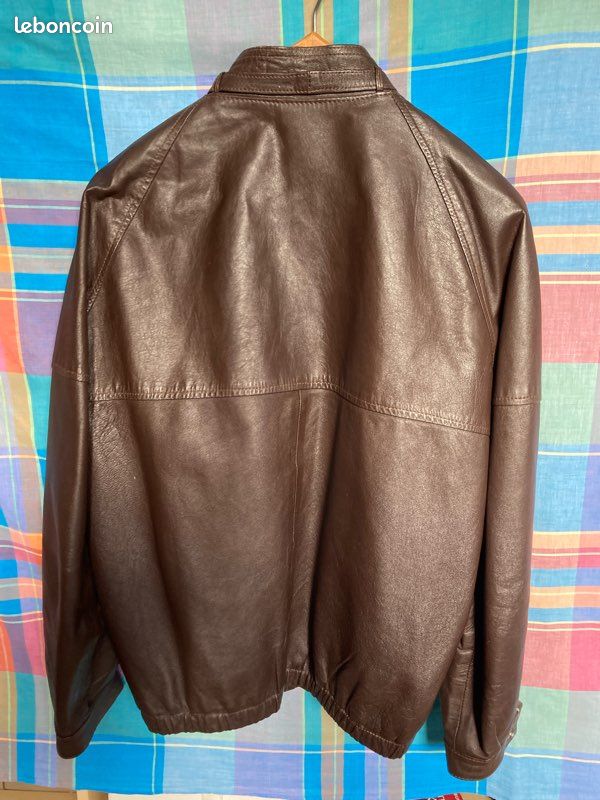 Joli Blouson cuir homme léger / taille L / 1,75 m (image 2)