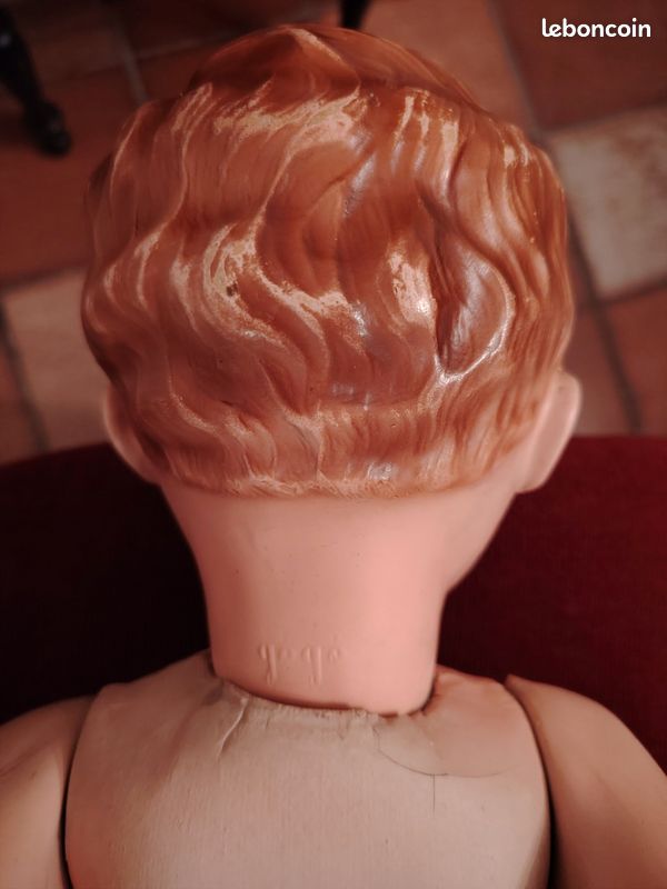 Ancien Baigneur Gege En Celluloïd 50 Cm, Poupée Française Vintage