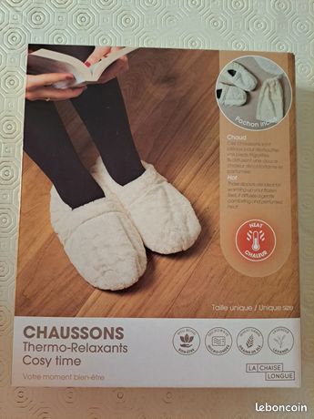 CHAUSSONS THERMO RELAXANTS BLANCS - La Chaise Longue