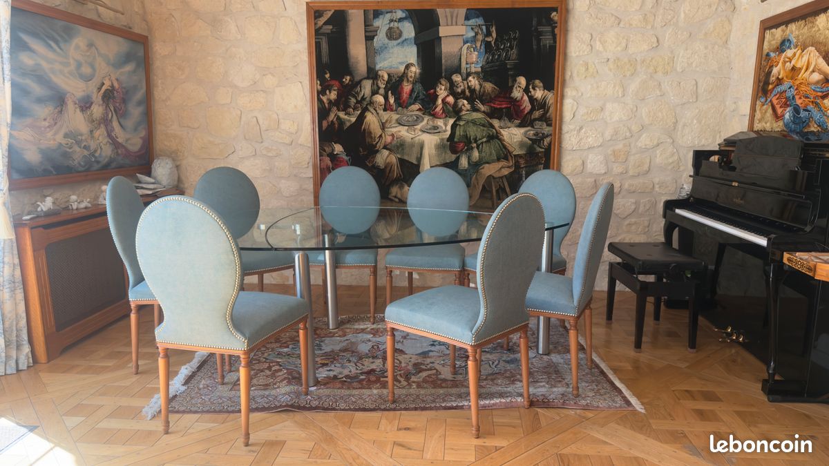 Table dinatoire et 8 chaises Roche Bobois (image 3)