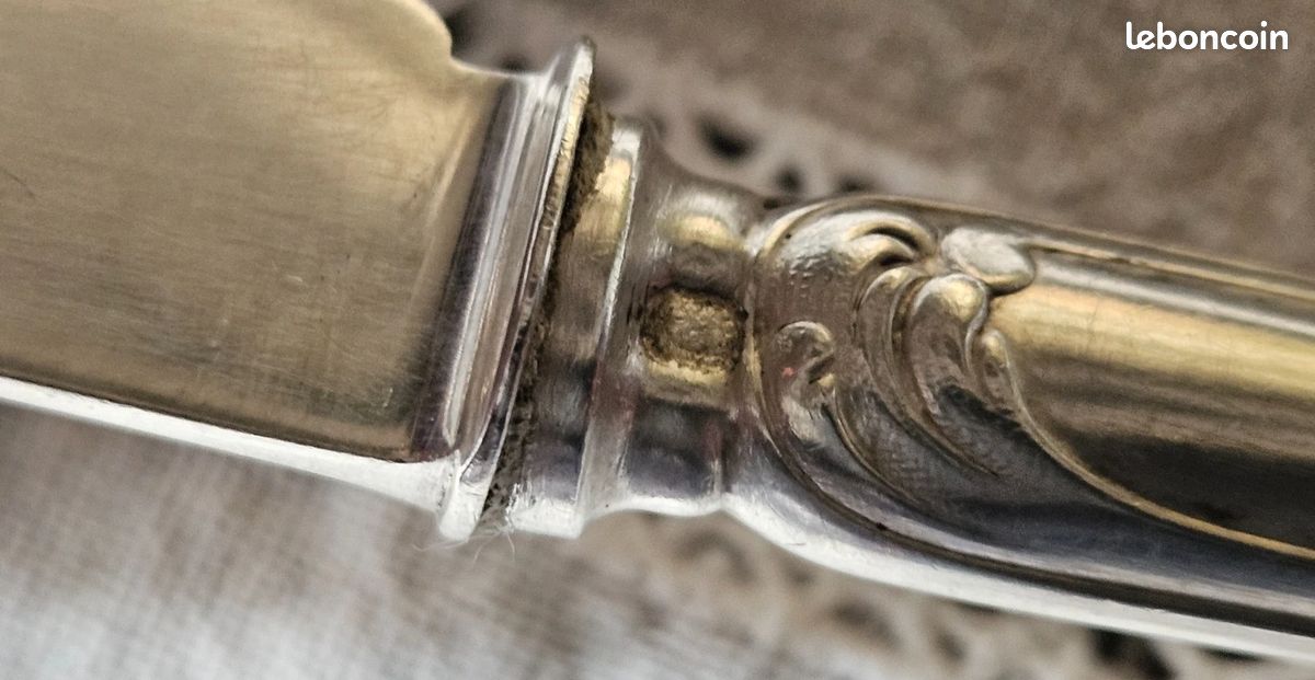 Couteau (12) - Argent 950, acier - France - Milieu du XIXe