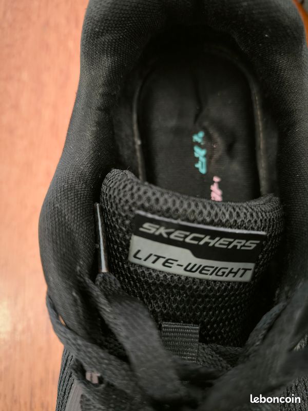 Baskets Skechers 36 noir (image 6)