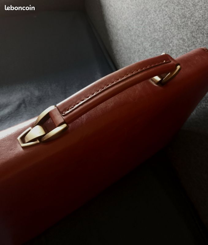 Cartable en cuir vachette marque TEXIER (image 8)