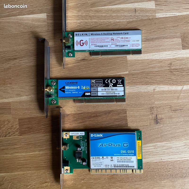 Carte PCI Belkin sans fil 802.11 g Adaptateur Réseau