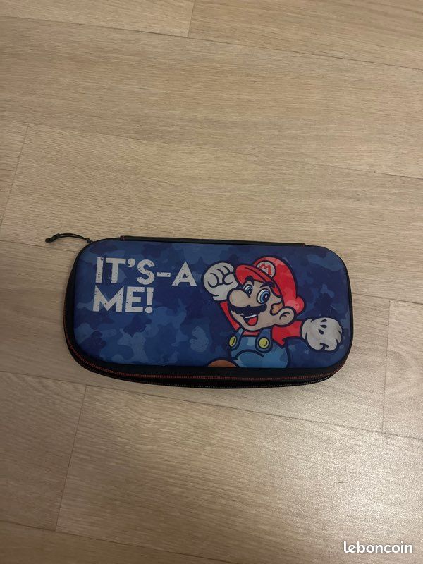 Pochette protection switch Mario bleu (image 1)