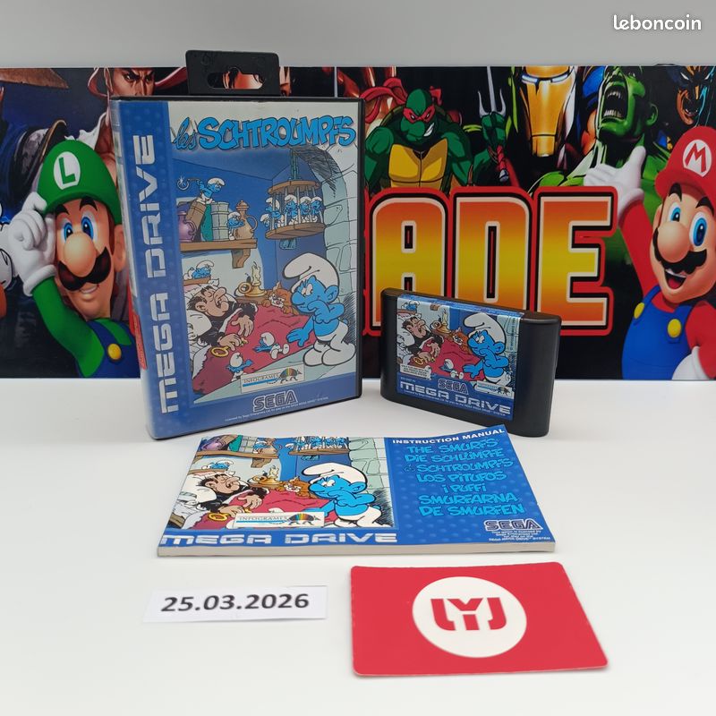 Jeu Mega Drive - Les Schtroumpfs Autour du Monde