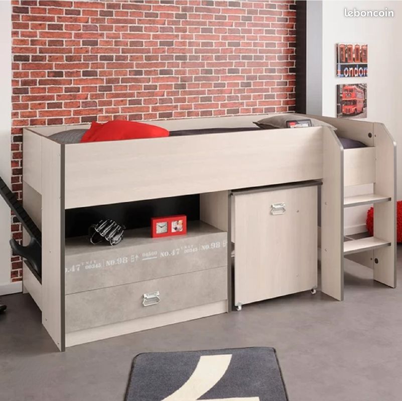 Lit combiné bureau Laureole Loft Bed by Harriet Bee (image 2)