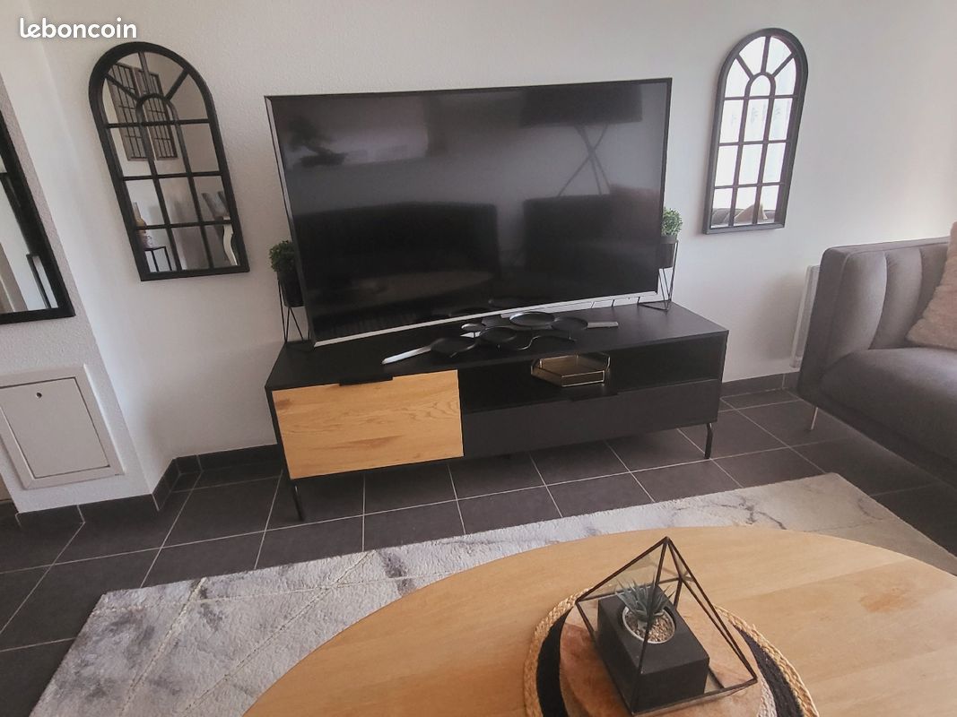 Meuble TV bois (image 3)