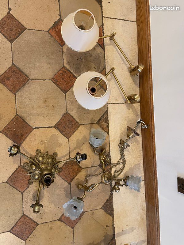 Lot luminaires dorés (image 5)