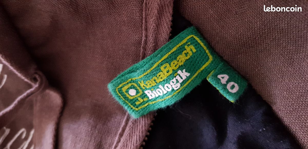 Veste D'été Kanabeach Biologik Queeny Taille 38 Bleue - Neuf Avec étiquettes - Valeur 129€