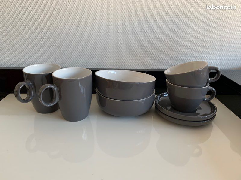 Lot de 6 tasses de thé et café et bols (casa) (image 1)