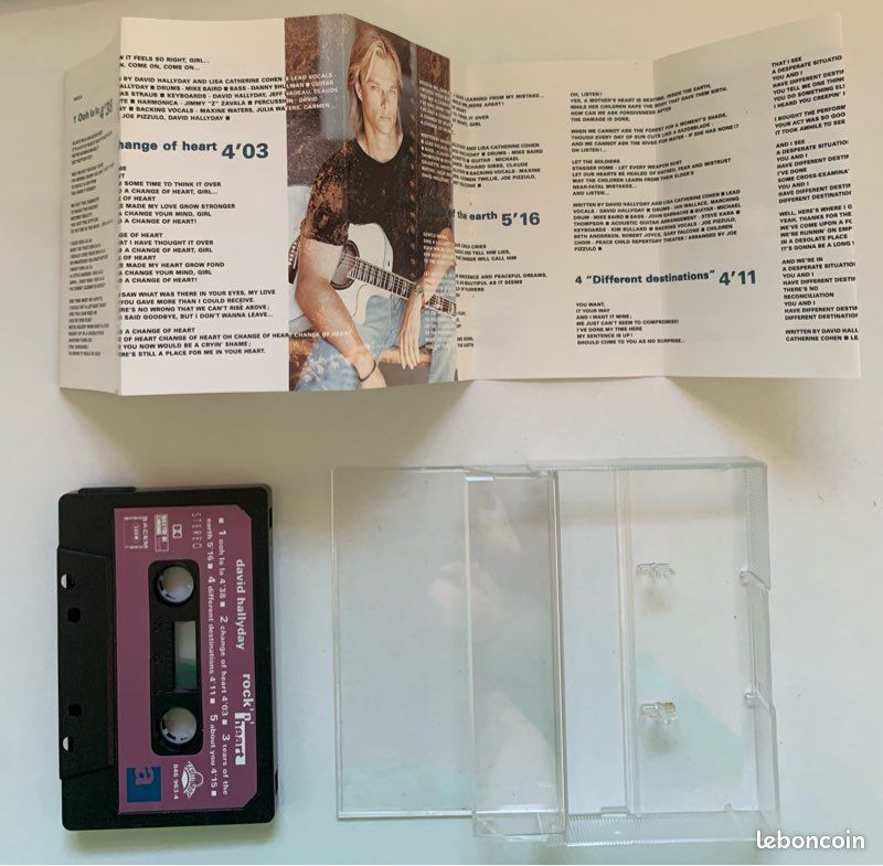 Cassette audio David Hallyday : Rock n Heart - 1990 (image 4)