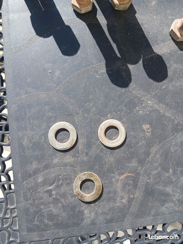3 rondelles en aluminium et inc diametre trou 17mm (image 2)