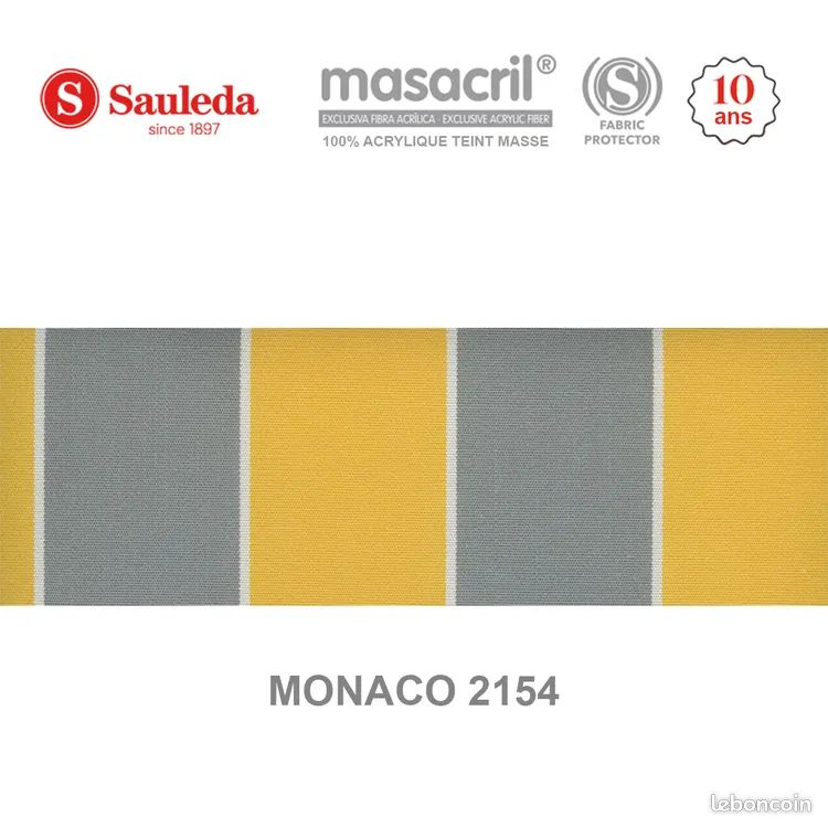 Toile de remplacement pour store banne L 2.95 x l 2.85 m - (image 8)