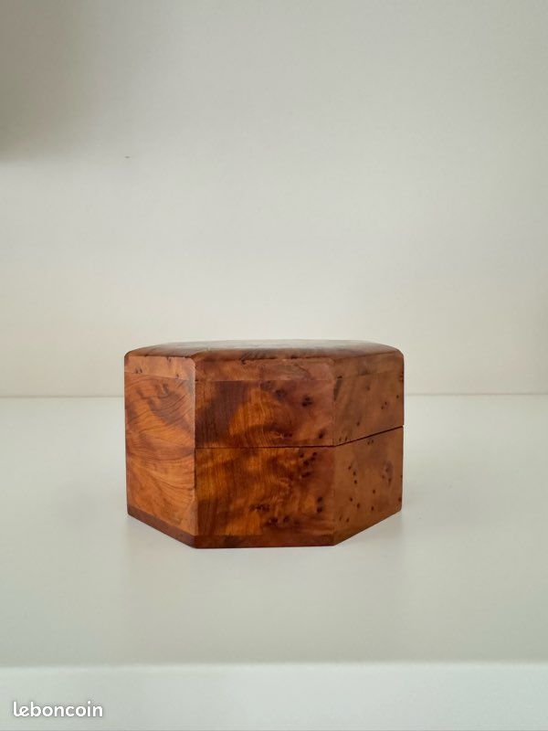 Boîte à Bijoux Rectangulaire En Bois De Thuya - Occasion, Bon état, Sans Marque