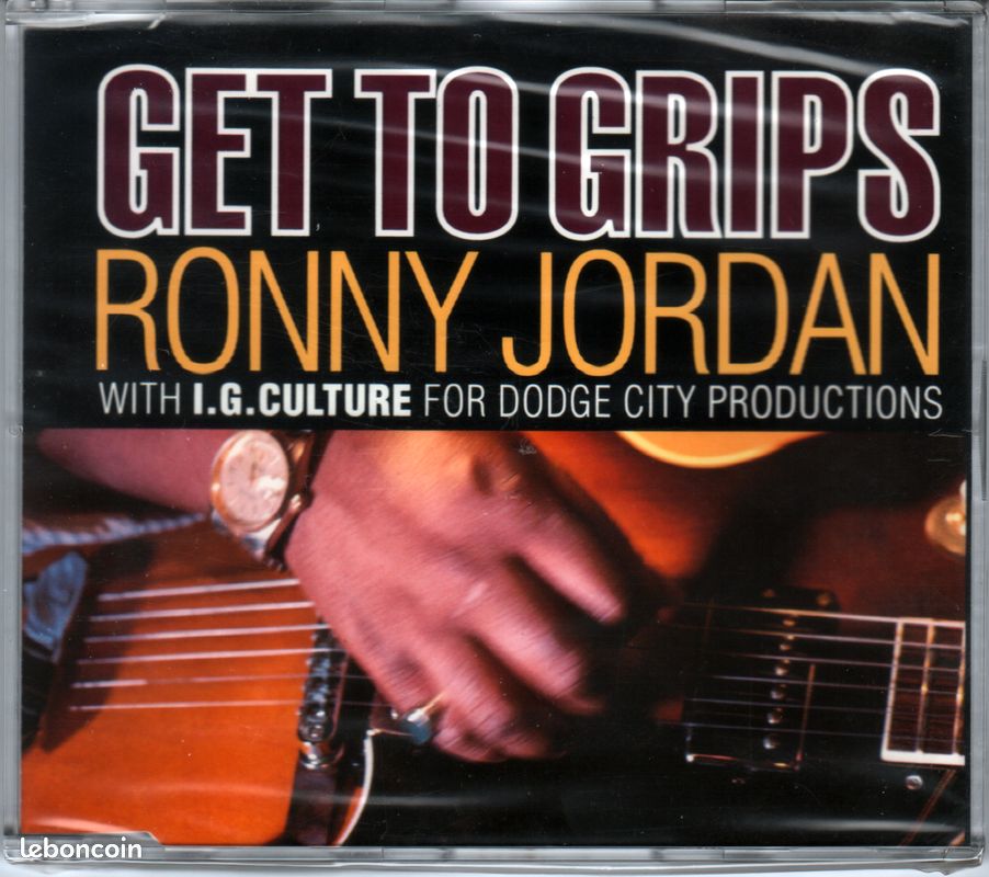 Ronny Jordan With I.G. Culture – Get To Grips - Flat Out - CD Maxi-Single 5 tracks (voir Tracklist), Island Records CID 521 / 866 679, 1992 (image 1)