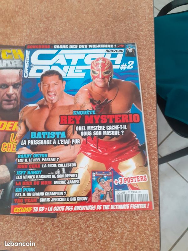 Lot de cinq magazines (Word wrestling entraînement) batiste la puissance à l état pur (image 2)