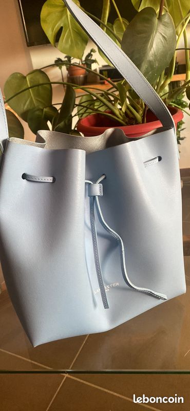 Sac bleu ciel lancaster Accessoires Bagagerie