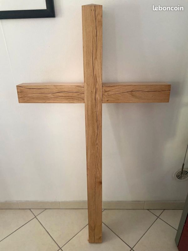 Calvaire en bois (chêne massif) - fait main (image 5)