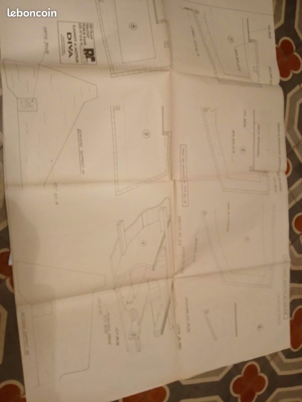 Plan Encarté MIKROB N°77 Pour Modélisme RC Marine - Occasion, état à Vérifier