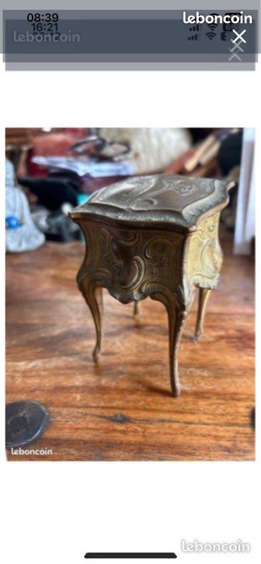 Écrin à Bijoux Ancien En Soie - Début 1900 - Occasion Bon état - Vintage Français