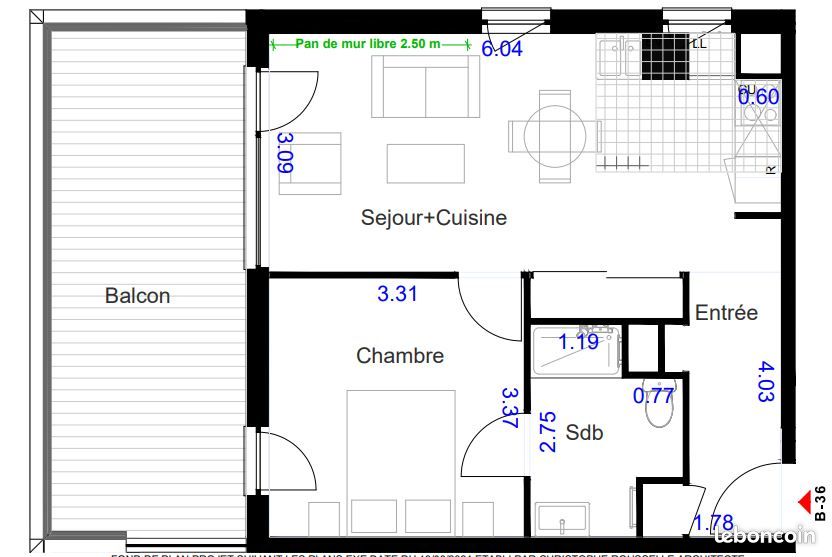 Appartement a louer colombes - 2 pièce(s) - 41 m2 - Surfyn