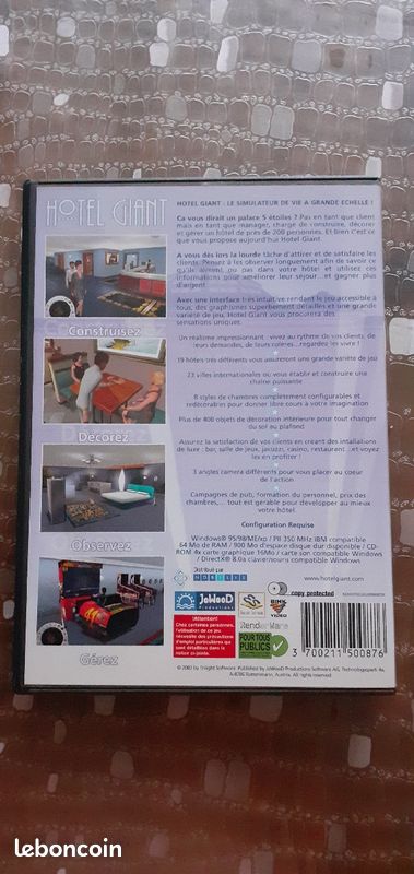 Jeux PC hôtel giant (image 3)