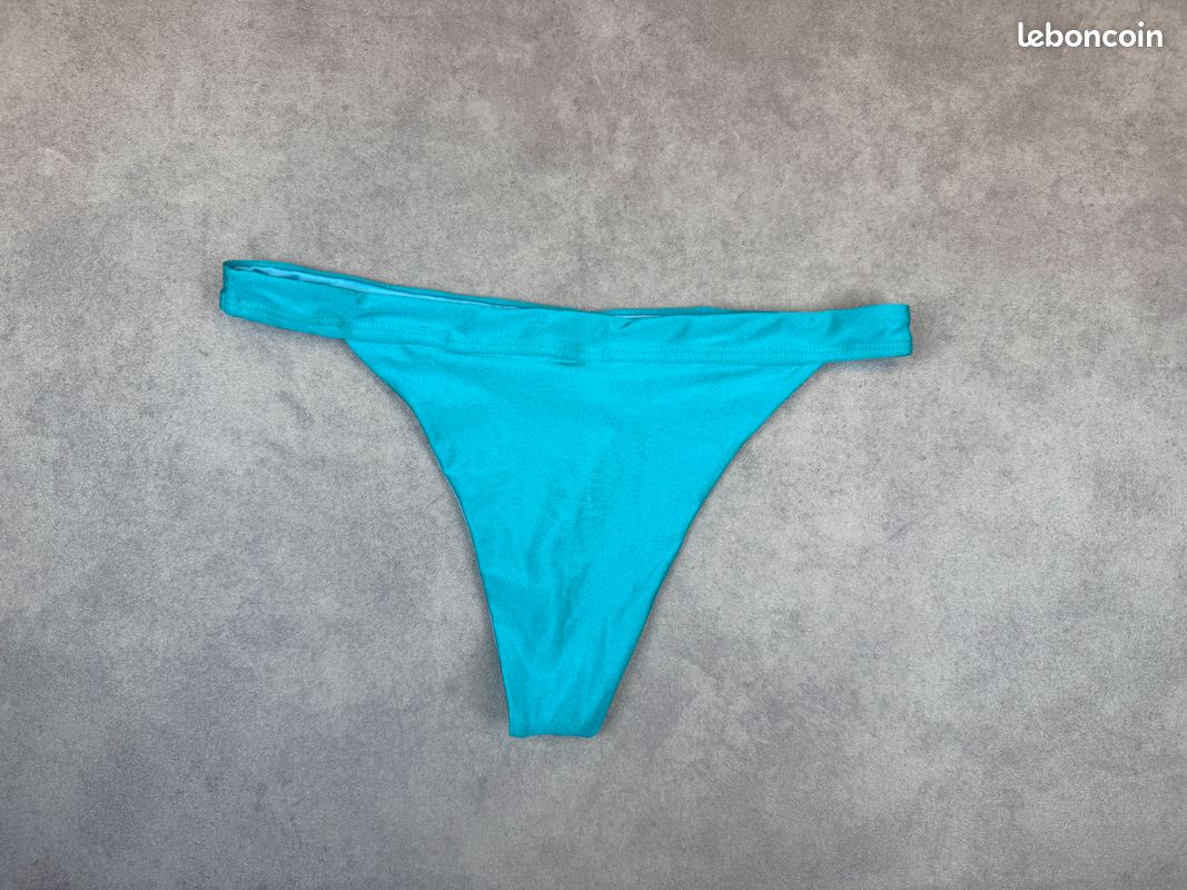 Bas de maillot de bain Hibikini Paris turquoise femme T38/M (image 2)