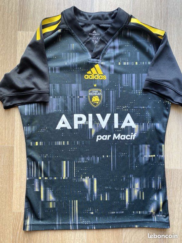 Maillot Stade Rochelais adidas 2021-22 Noir Jaune Taille M Vêtements