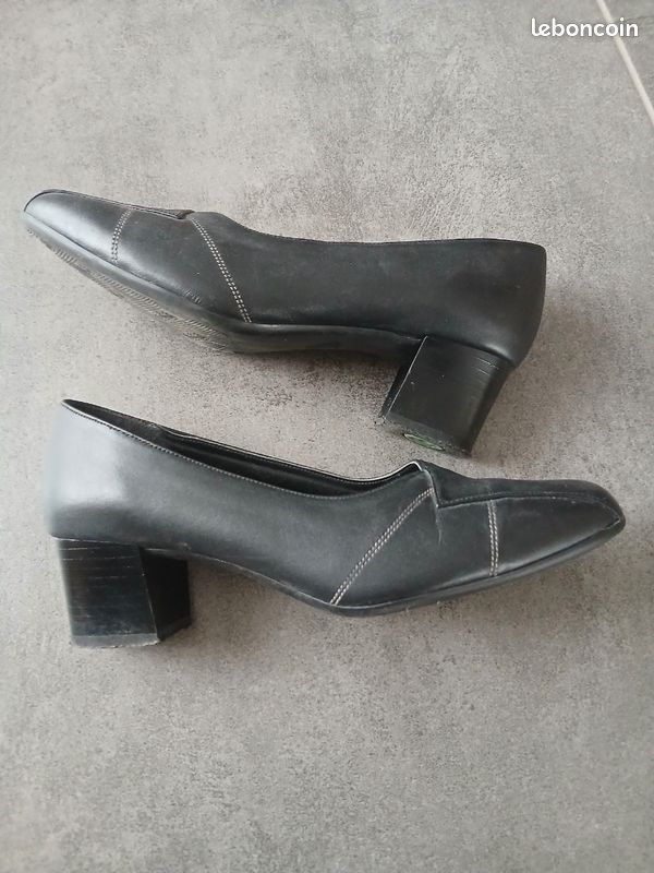 Escarpins Noirs à Talon Aiguille Très Haut (10cm+) - Taille 38 - Faux Cuir - Sergio Todzi - Jamais Portés