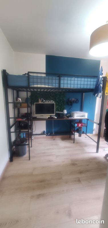 Lit mezzanine avec bureau (image 3)