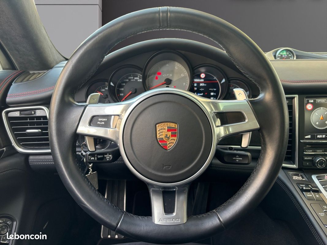 Porsche panamera gts v8 4.8 440 pdk garantie porsche approved possible/pack chrono/pack carbone/sport design/toit ouvrant (image 14)